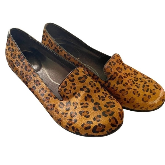Dansko Olivia Calf Hair Leopard Print Shoes Size 39 - Picture 2 of 12